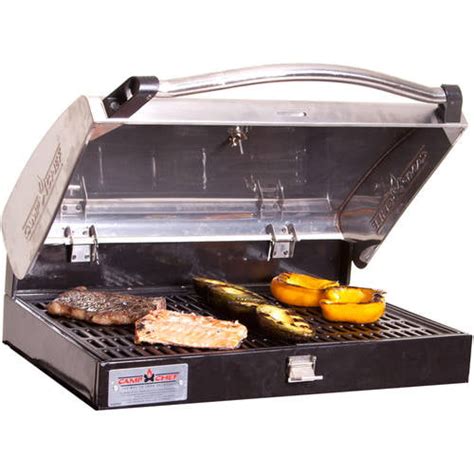 camp chef deluxe stainless steel bbq box silver silver|camp chef bbq box 16.